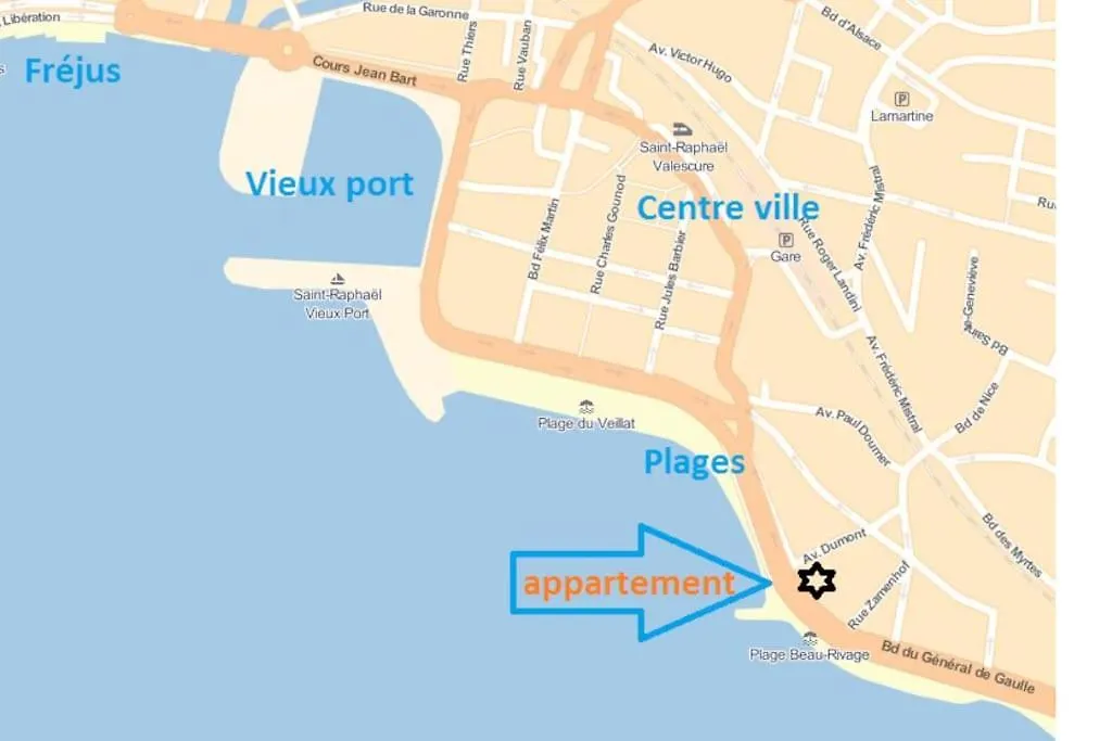Appartement Les Pieds Dans L'Eau Pour 6 Personnes A Saint-Raphael Saint-Raphael (Var)